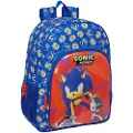 Safta 612495180 Sonic Prime 19l 27x33x10 Cm Ryggsekk
