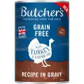Butcher's Original, uten korn, 24 x 400 g - Kalkun i saus