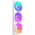 NZXT F Series F360 RGB Core - Enkeltramme vifte enhet - 120 mm - matt hvit