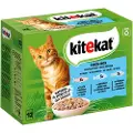 Kitekat porsjonsposer 48 x 85 g - Fisch Box in Gelee