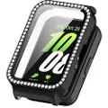 Mtp Products Samsung Galaxy Fit3 Rhinestone Dekorative Deksel med Skjermbeskytter - Svart