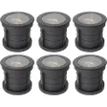 QAZQA Set van 6 dimbare buiten grondspots zwart IP65 incl LED - Delux Honey