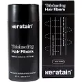 Keratain hårfibre - Mørkebrun (25 gr)