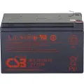 CSB GPL 12120 Blybatteri 12 V 12 Ah Blyfleece (B x H x T) 151 x 100 x 98 mm Fladstik 6,35 mm Vedligeholdelsesfri, Lav selvafladning