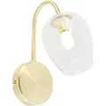 QAZQA Smart vegglampe gull med glass inkl. WiFi G9 - Elien