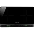 Girmi PI51, Sort, Benkeplate, 56 cm, Sonebasert induksjon, 2 zone(s), 2 zone(s)