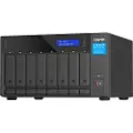 Qnap TVS-H874 - NAS-server - 8 brønner - SATA 6Gb/s - RAID 0, 1, 5, 6, 10, 50, 60, TM, RAID TP - RAM 64 GB - 2.5 Gigabit Ethernet / 10 Gigabit Ethernet - iSCSI støtte