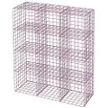 Loft 24 Loft24Vegghylle med 12 rom Metall Liten Cup RackRødHyller & oppbevaringFra Homeroom