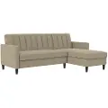 Dorel Home Dorel HomeSovesofa 3 seter med sjeselong CelineBrunSovesofaerFra Homeroom