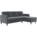 Dorel Home Dorel HomeSovesofa 3 seter med sjeselong PresleyGråSovesofaerFra Homeroom