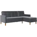 Dorel Home Dorel HomeSjeselong sovesofa med oppbevaring LillyGråSovesofaerFra Homeroom
