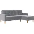 Dorel Home Dorel HomeSjeselong sovesofa med oppbevaring LillyGråSovesofaerFra Homeroom