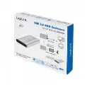 Logilink - Drevkabinett - 2.5 - SATA 3Gb/s - USB 3.0 - sølv