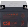 CSB GP 12260 Standby USV Blybatteri 12 V 26 Ah Blyfleece (B x H x T) 166 x 125 x 175 mm M5 skruetilslutning Vedligeholdelsesfri, Lav selvafladning