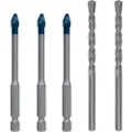 Bosch Expert - Borsett - for betong, soft tile, hard tile, solid brick - 5 deler - 6 mm - lengde: 100 mm, 90 mm