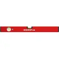 Gedore Red, Masons nivå, 0,3 m, Sort, Rød, 0,5 mm/m, Aluminium, Plast, 51 mm