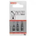 Bosch Powertools Bosch Extra Hard - Spiss for skrutrekker - for rustfritt stål, bløtt tre - 3 deler - torx - T20, T25, T30 - heksagonal - lengde: 152 mm