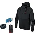 Bosch Ghh 12 + 18v Xa + Gaa 12v-21 + Gba 12v 2.0 Oppvarmet Jakke