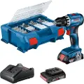 Bosch Gsr18v-45+2x2.0ah+gal18v-20+82acs+l-case Elektrisk Skrutrekker