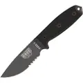 ESEE Model 3 Serrated, tactical gunsmoke