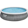 Bestway Fast Set Rattan 457x107 Cm Rund Oppblåsbar Basseng