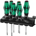 Wera 335/350/355/6 Kraftform Plus Skrutrekkersett 6 Stykker