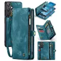 CASEME Samsung Galaxy A25 008 2-i-1 Multifunksjonell Lommebok-deksel - Blå