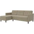 Dorel Home Dorel HomeSovesofa 3 seter med sjeselong HartfordBrunSovesofaerFra Homeroom