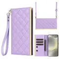 Mtp Products Samsung Galaxy S24 Luksuriøst Vattert Lommeboketui - lilla