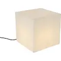 QAZQA Smart utelampe hvit 38 cm kvadratisk inkludert LED A60 IP44 - Nura