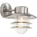 QAZQA Industriell vegglampe stål IP44 - Shell