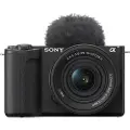 Sony a ZV-E10 II - Digitalkamera - speilløst - 26.0 MP - 4K / 60 fps - 3.1optisk x-zoom E PZ 16-50mm OSS ll-objektiv - Wi-Fi, Bluetooth - svart