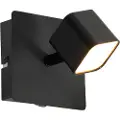 QAZQA Moderne vegglampe sort inkludert LED med bryter - Nola
