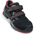 Uvex 85362, Unisex, Voksen, Vernesandaler, Sort, Rød, ESD, P, S1, SRC, Hekte og malje