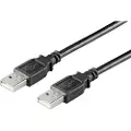 Microconnect USB 2.0 - USB-kabel - USB (hann) til USB (hann) - USB 2.0 - 10 cm - svart