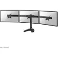 NeoMounts FPMA-D700DD3 - Stativ - for 3 LCD-skjermer - svart - skjermstørrelse: 10-27 - skrivebordsstativ, malje, skrivebordsmonterbar