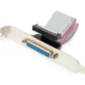 Digitus - Seriell- / parallellkabel - DB-25 (hunn) til 26 pin IDC (hunn) - 25 cm - beige