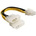 Roline DeLOCK Power Cable for PCI Express Card - 0.15m