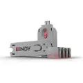 Lindy USB Port Blocker - USB-portsperrer - rosa (en pakke 4)
