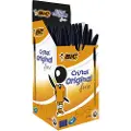 BIC Cristal Fine - Kulepenn - svart - 0.8 mm - fin (en pakke 50)