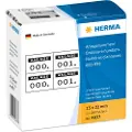 Herma - Svart, hvit - 15 x 22 mm 2000 etikett(er) (1000 ark x 2) selvklebende nummeretiketter