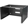 StarTech.com Wall Mount Patch Panel Bracket - 6U - 14in Deep (WALLMOUNT6) - Skap - veggmonterbar - svart - 6U - 19