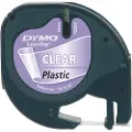 Dymo Etiketttape DYMO LetraTAG 12mm x 4m klar plasttape