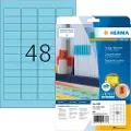 Herma Special - Papir - matt - permanent selv-adhesiv - blå - 45.7 x 21.2 mm 960 etikett(er) (20 ark x 48) merkelapper