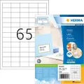 Herma Premium - Papir - matt - permanent selv-adhesiv - hvit - 38.1 x 21.2 mm 6500 etikett(er) (100 ark x 65) laminerte etiketter