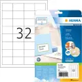Herma Premium - Papir - matt - permanent selv-adhesiv - hvit - 48.3 x 33.8 mm 800 etikett(er) (25 ark x 32) laminerte etiketter