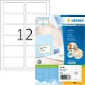 Hama Premium - Papir - matt - permanent selv-adhesiv - hvit - 88.9 x 46.6 mm 1200 etikett(er) (100 ark x 12) laminerte adresseetiketter