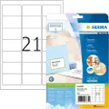 Herma Premium - Papir - matt - permanent selv-adhesiv - hvit - 63.5 x 38.1 mm 210 etikett(er) (10 ark x 21) laminerte adresseetiketter