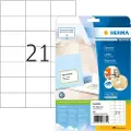 Herma Premium - Papir - matt - permanent selv-adhesiv - hvit - 70 x 42.3 mm 210 etikett(er) (10 ark x 21) laminerte etiketter