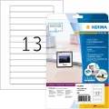Herma Special - Papir - matt - permanent selv-adhesiv - hvit - 147,3 x 20 mm 325 etikett(er) (25 ark x 13) videobåndetiketter